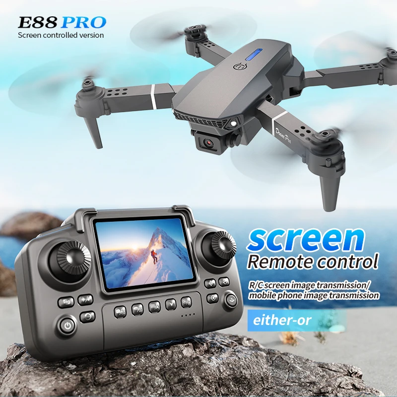 Drone Photogrammetry - โดรนรุ่น Professional E88 PRO พร้อมหน้าจอ กล้อง