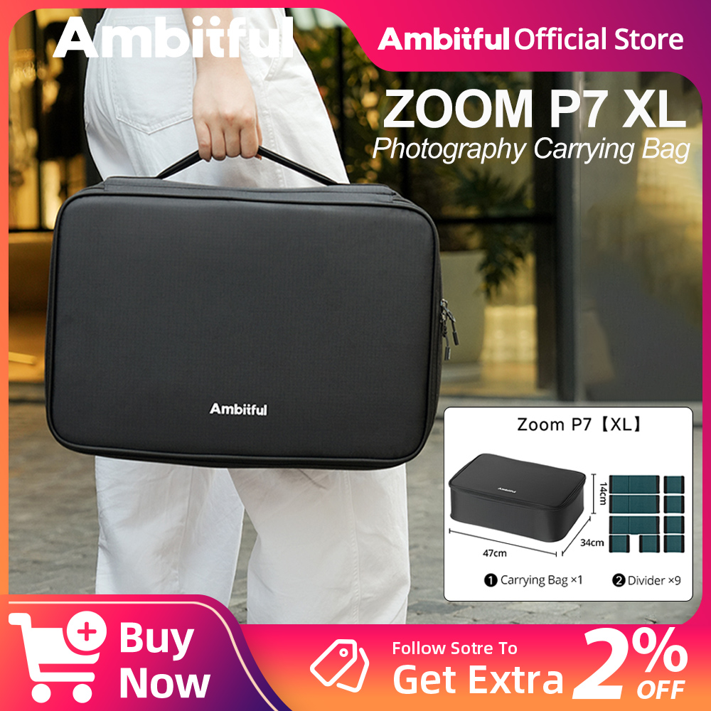 Drone Cinematic - กระเป๋าเก็บอุปกรณ์ถ่ายภาพ Ambitful ZOOM P7II XL กระเป๋าเดินทางสำหรับกล้อง