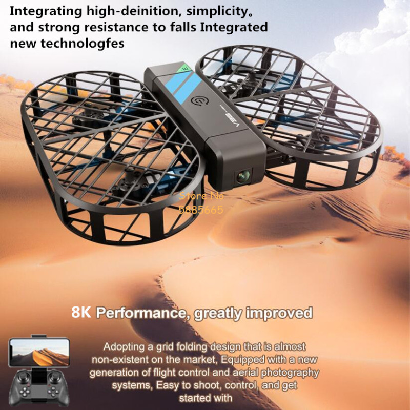 กล้อง 8K HD 360 °   การป้องกัน - Drone Cinematic บทวิจารณ์และราคา