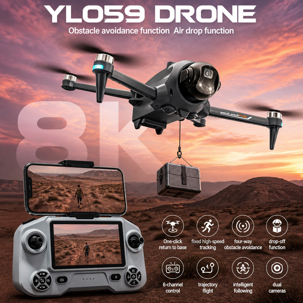 โดรนรุ่นใหม่ YL059 พร้อมระบบ G - Drone Surveying บทวิจารณ์และราคา